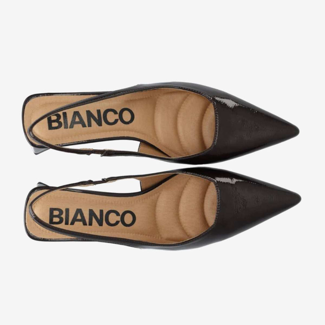 Bianco Biamaralyn Slingback Patent Brown W