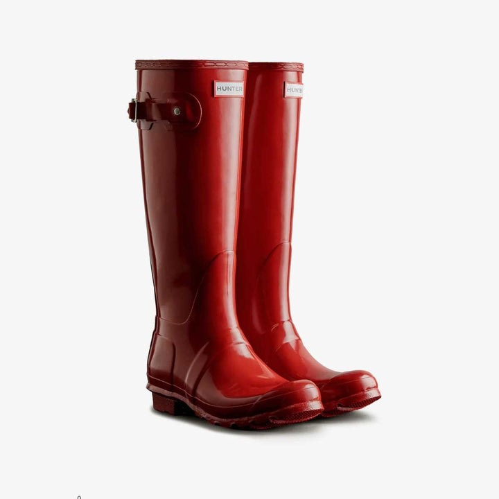 Hunter Original Tall Gloss Boots Military Red