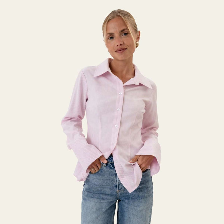 BYIC SiljeIC Shirt Pink White Stripes