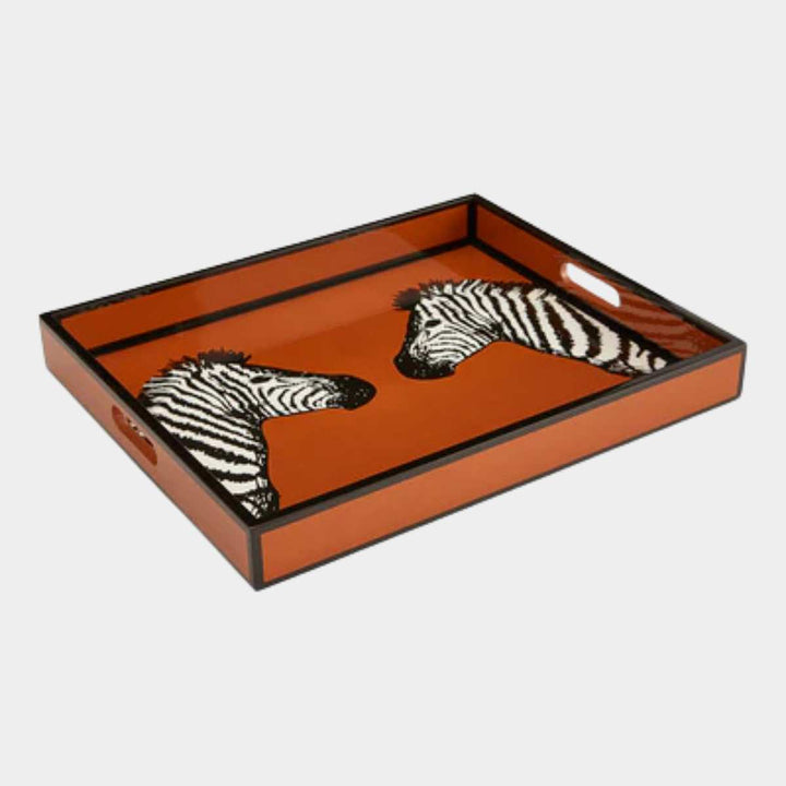 Jonathan Adler Zebra Lacquer Tray - brett fra Jonathan Adler
