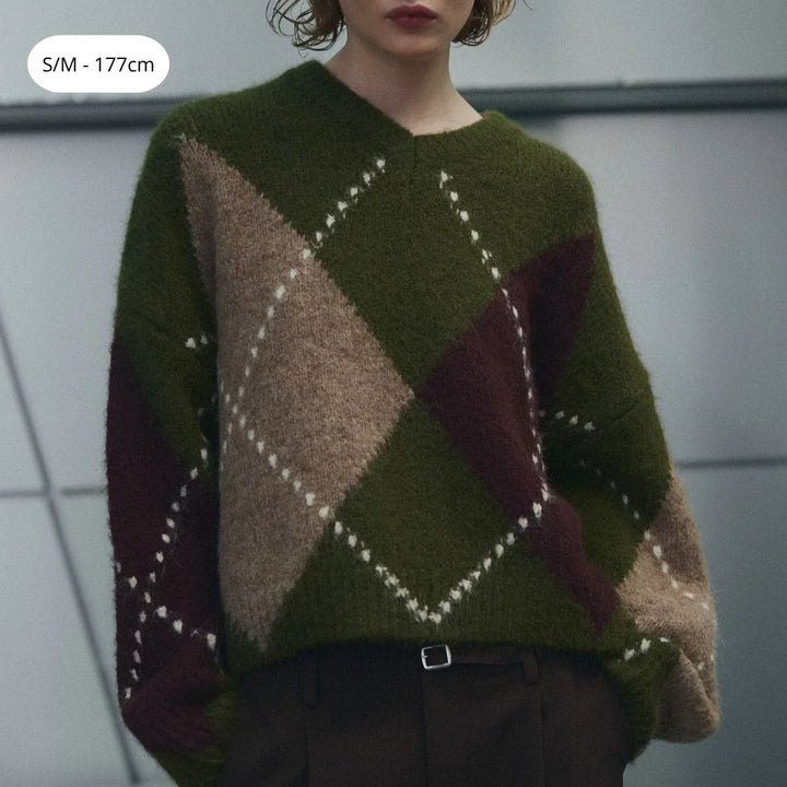 Noella Lai Knit Avocado Green Mix