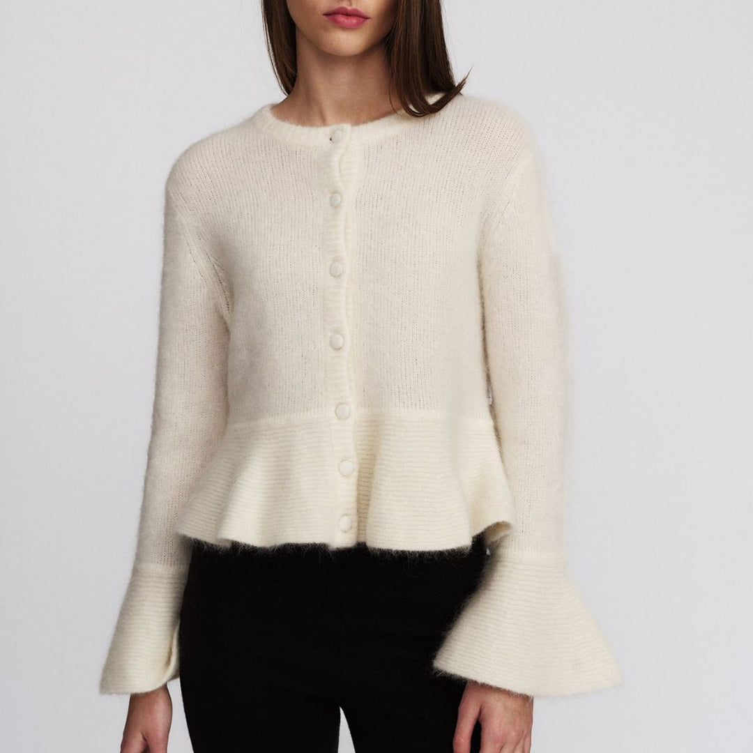 ELLA & IL Maren Chunky Cardigan Bright White
