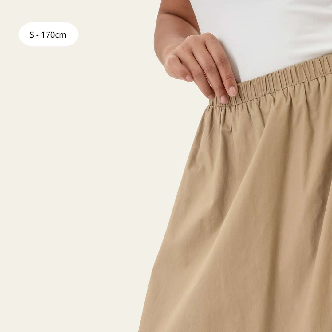 BYIC MilleIC Long Skirt Beige Khaki