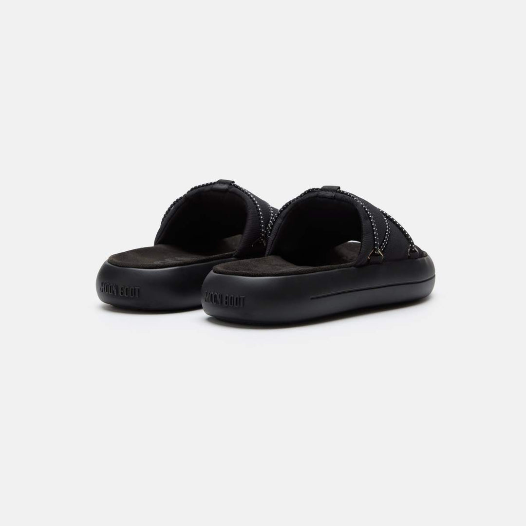 Moon Boots Icon Slide Black W
