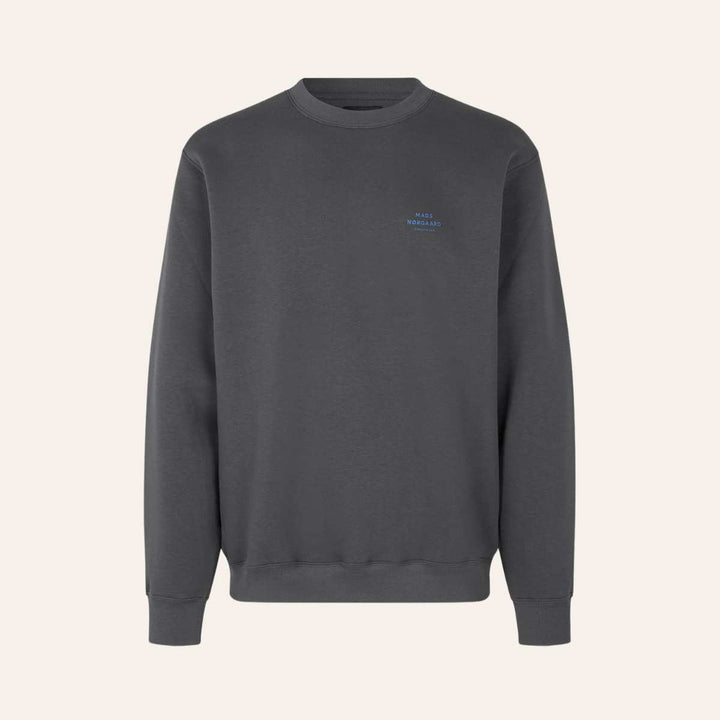 Mads Nørgaard Standard Crew Logo Sweat Asphalt