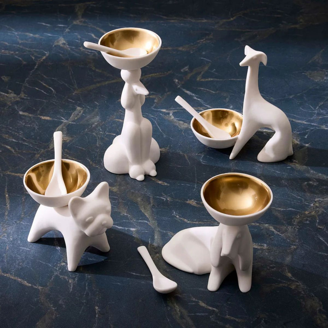 Jonathan Adler French Bulldog salt/Pepper Cellar