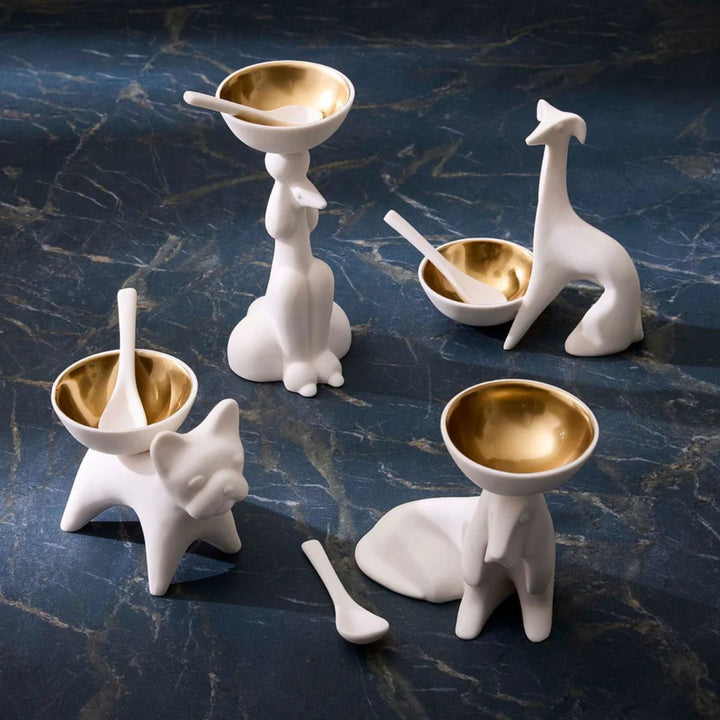 Jonathan Adler French Bulldog salt/Pepper Cellar