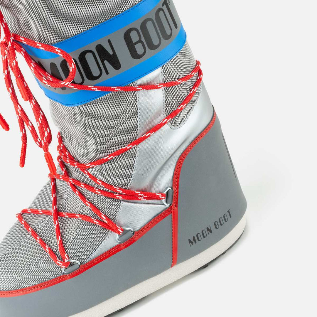 Moon Boot Icon Space Racing Silver/Blue/Red