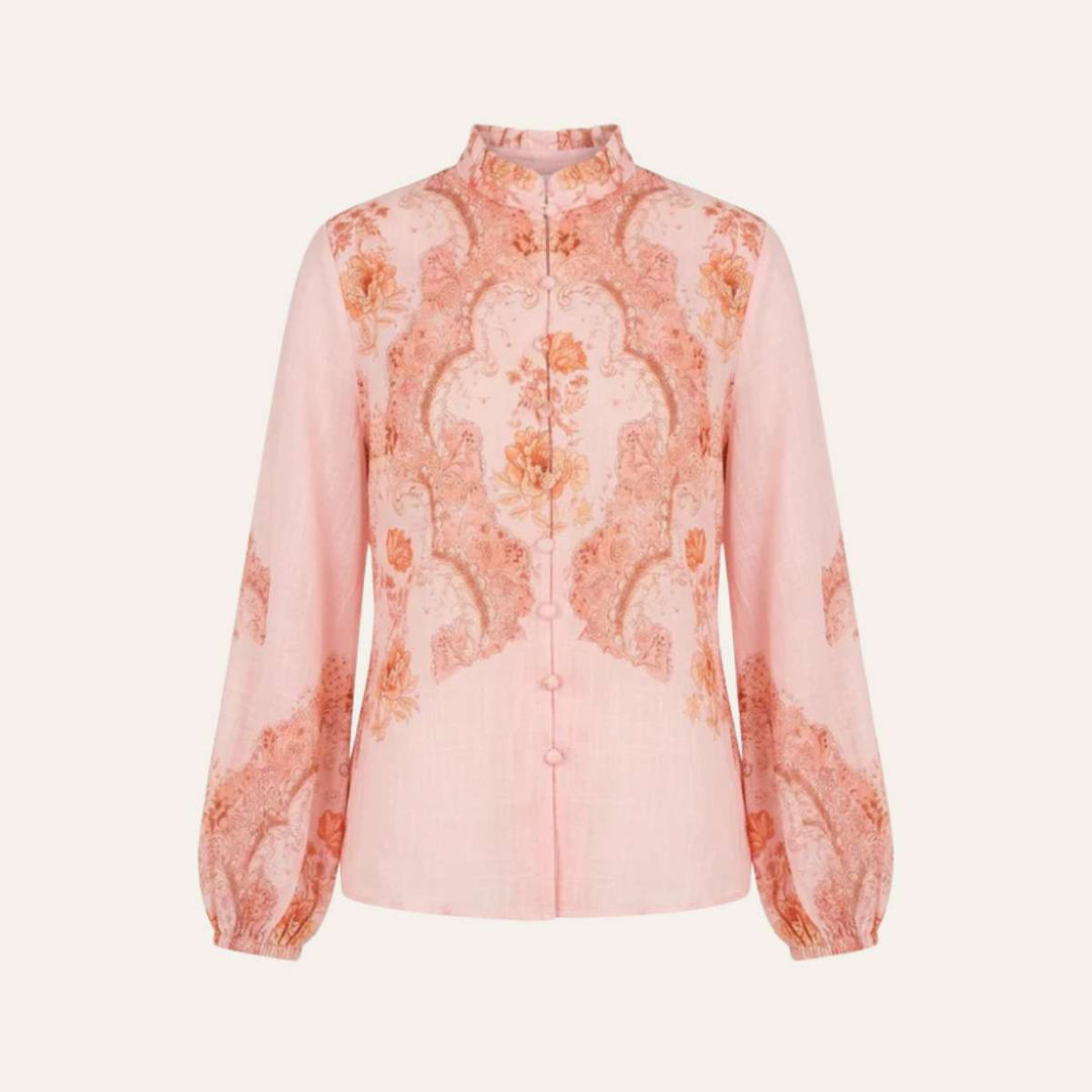 From Paris With Love Bluse Paisley Pink