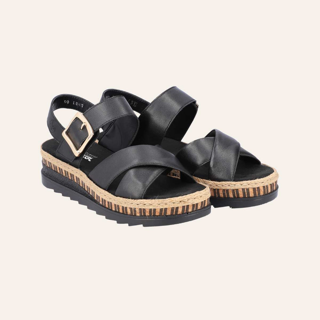Rieker Sandal V7951 Svart W