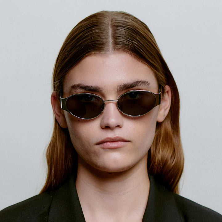 A. Kjærbede Bella Solbrille Silver Black