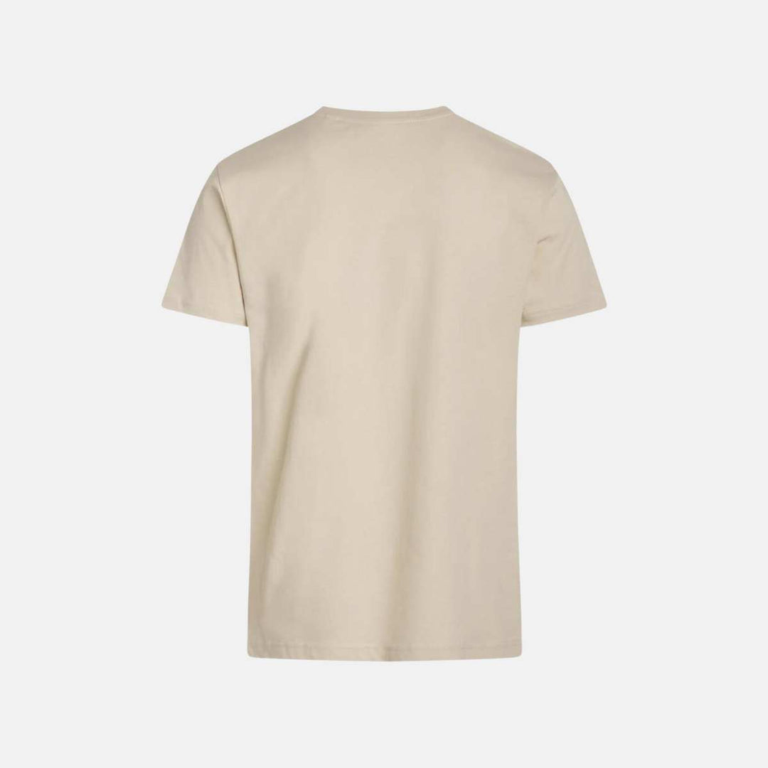 Mads Nørgaard Organic T-skjorte Logo Vintage Khaki