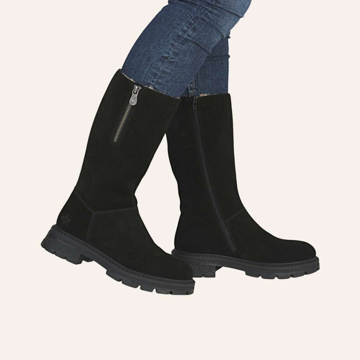 Rieker Vinterstøvel Black W