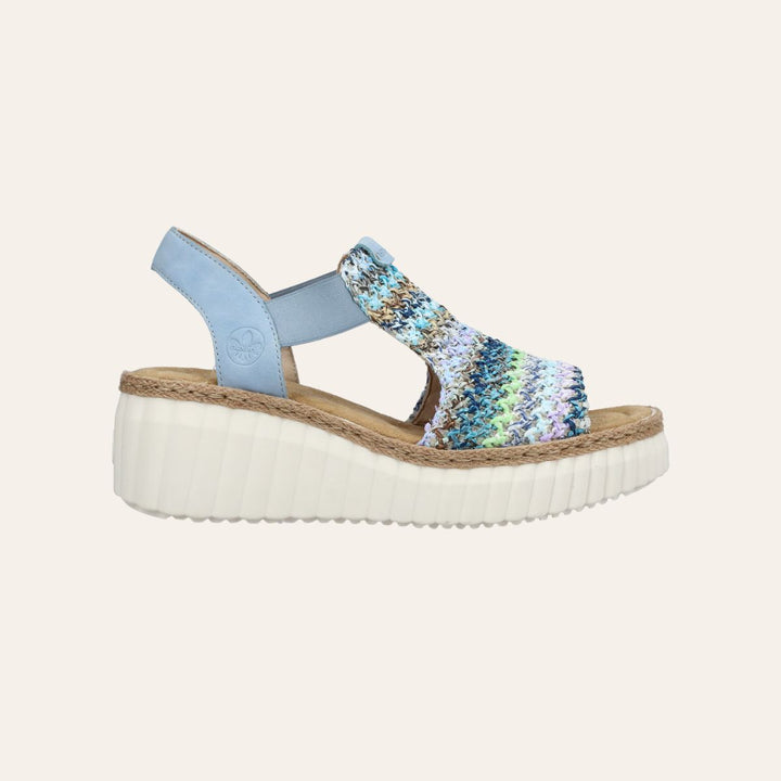 Rieker Kilehælsandal Multi W