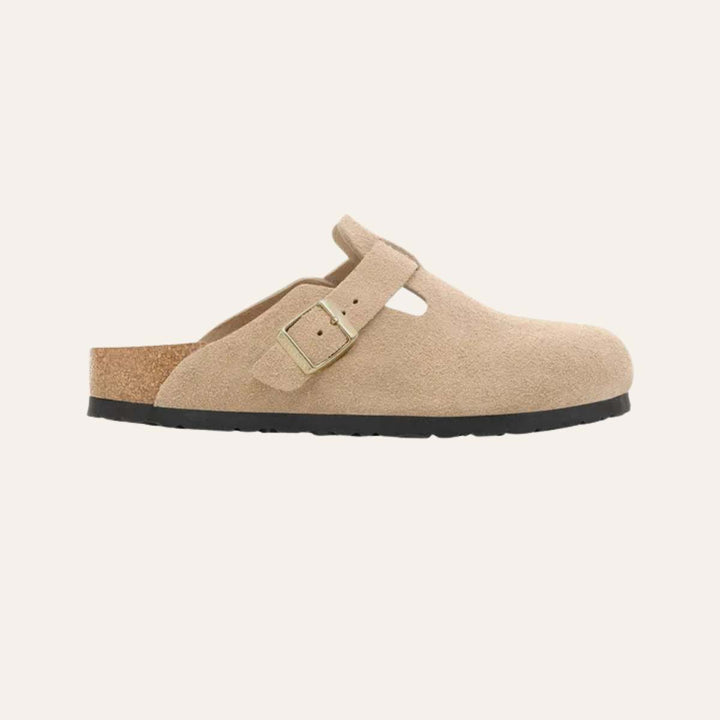 Birkenstock Boston Suede Sandcastle W
