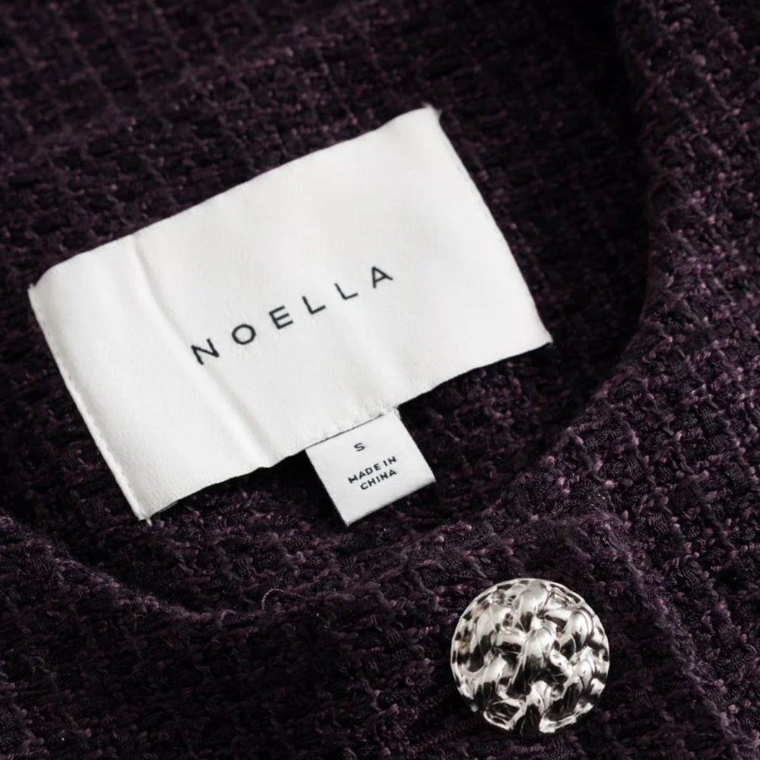 Noella N-Kasaundra LS Blazer Dark Plum