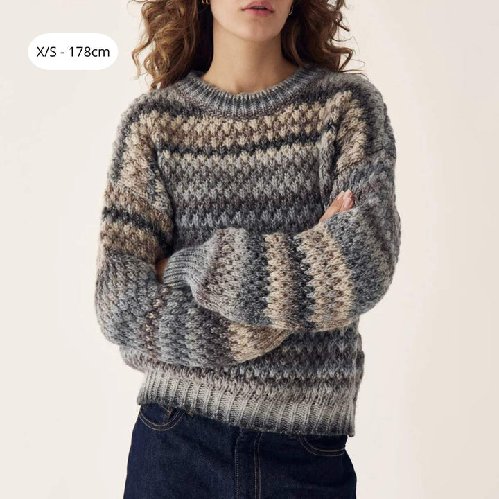 Noella Gio Knit Sweater Light Grey Mix