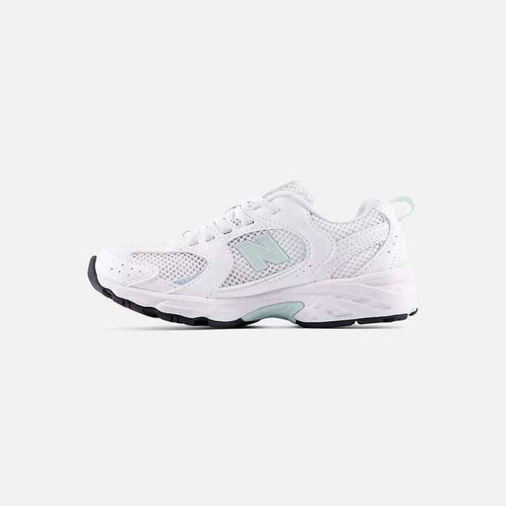 New Balance P530 Kids White with Cosmic Jade
