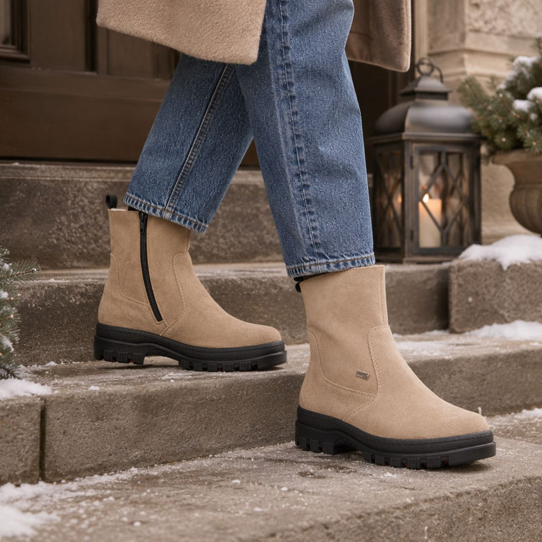 Rieker Vinterboots Piggsko Beige W