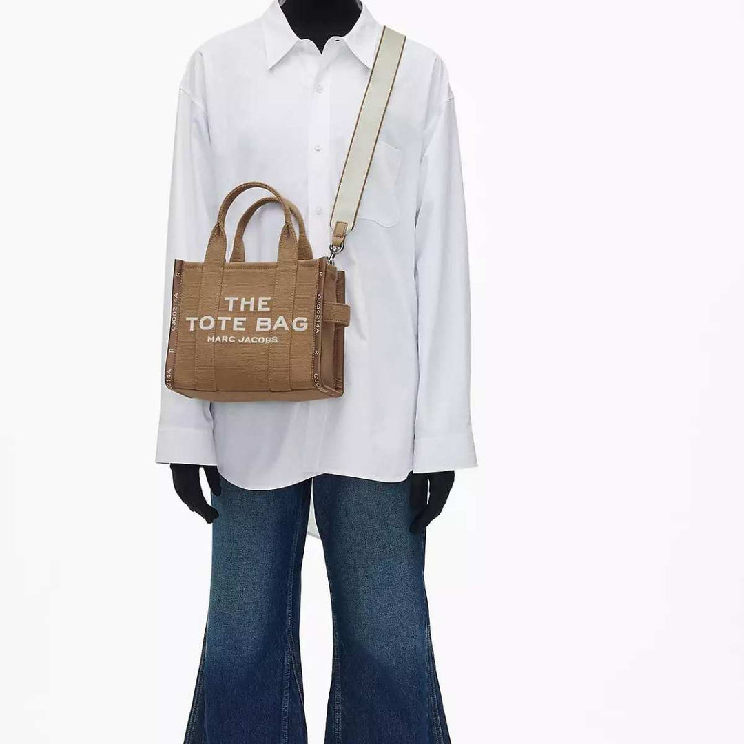Marc Jacobs Jacquard Small Tote Bag Camel