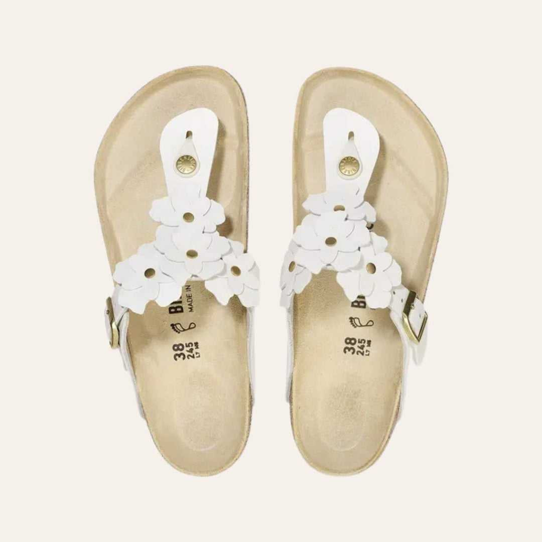 Birkenstock Gizeh Flower White W