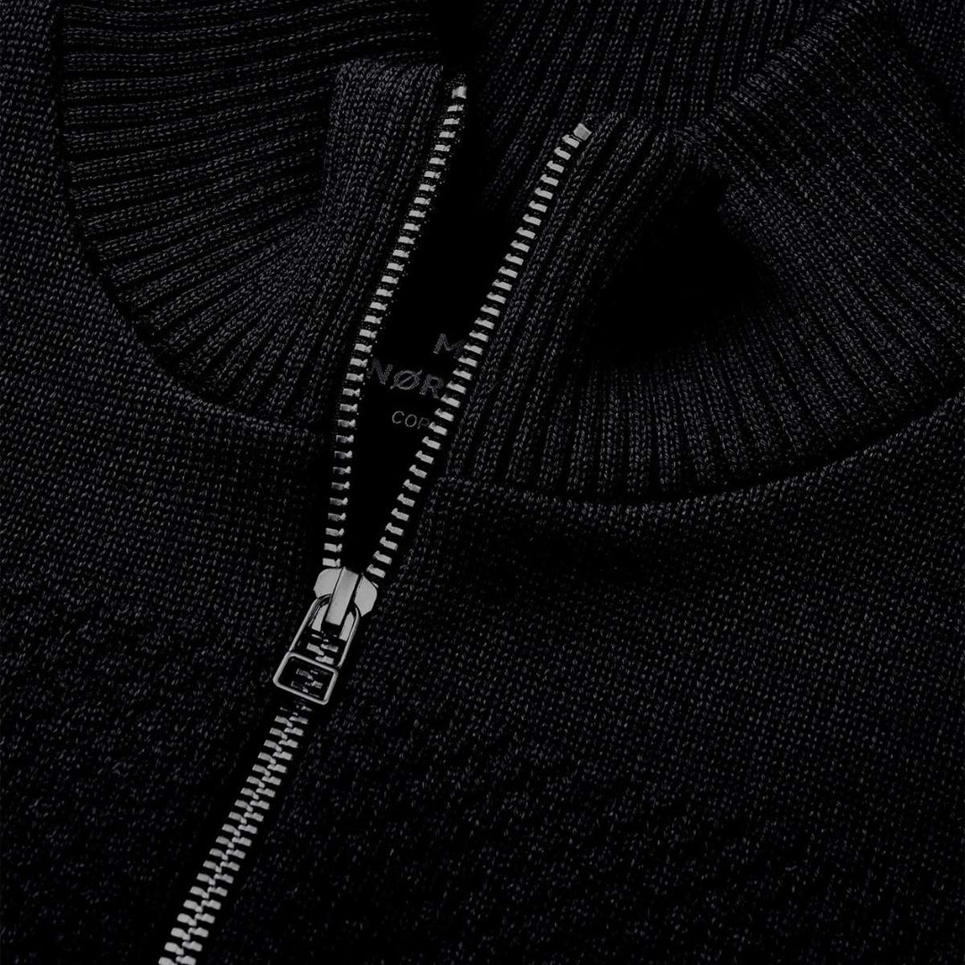 Mads Nørgaard Wool Klemens Half Zip Sky Captain