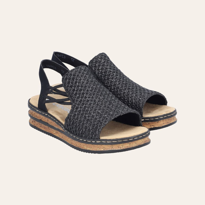 Rieker Sandal Svart W