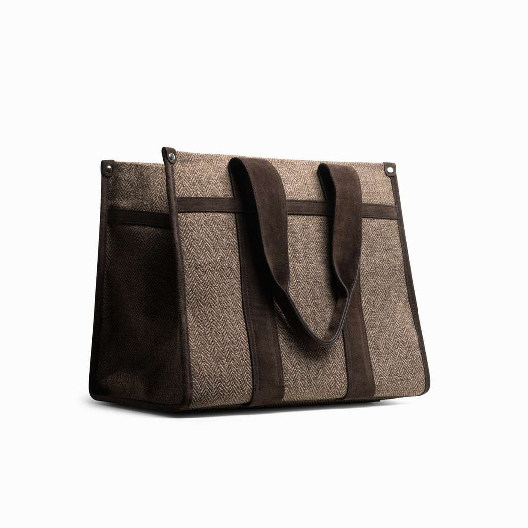Jim Rickey Cali Tote Herringbone Truffle
