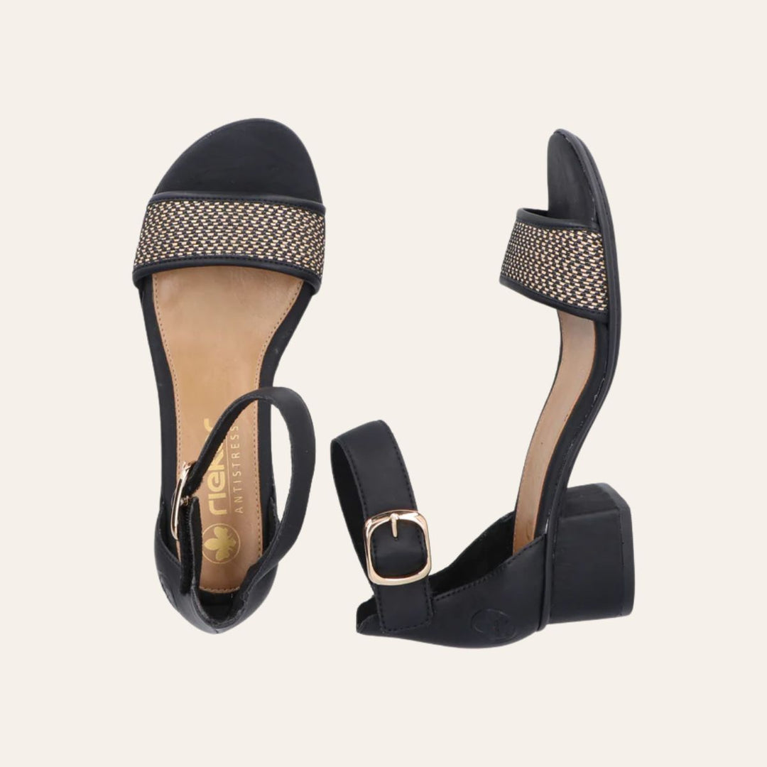 Rieker Damesandal Svart W