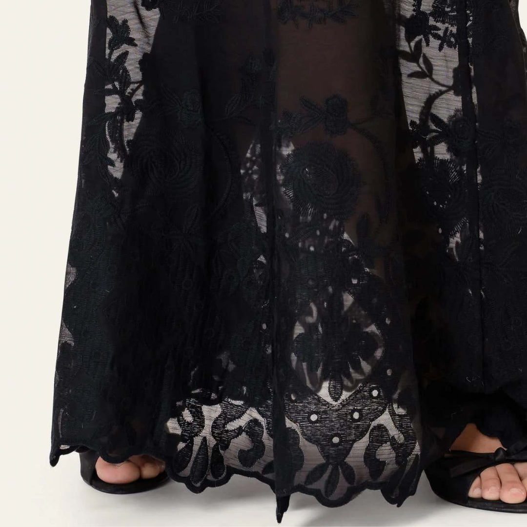 BYIC ElinorIC Lace Maxi Skirt Vintage Black
