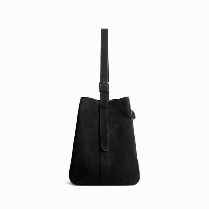 Jim Rickey Sac Large Suede Ebony