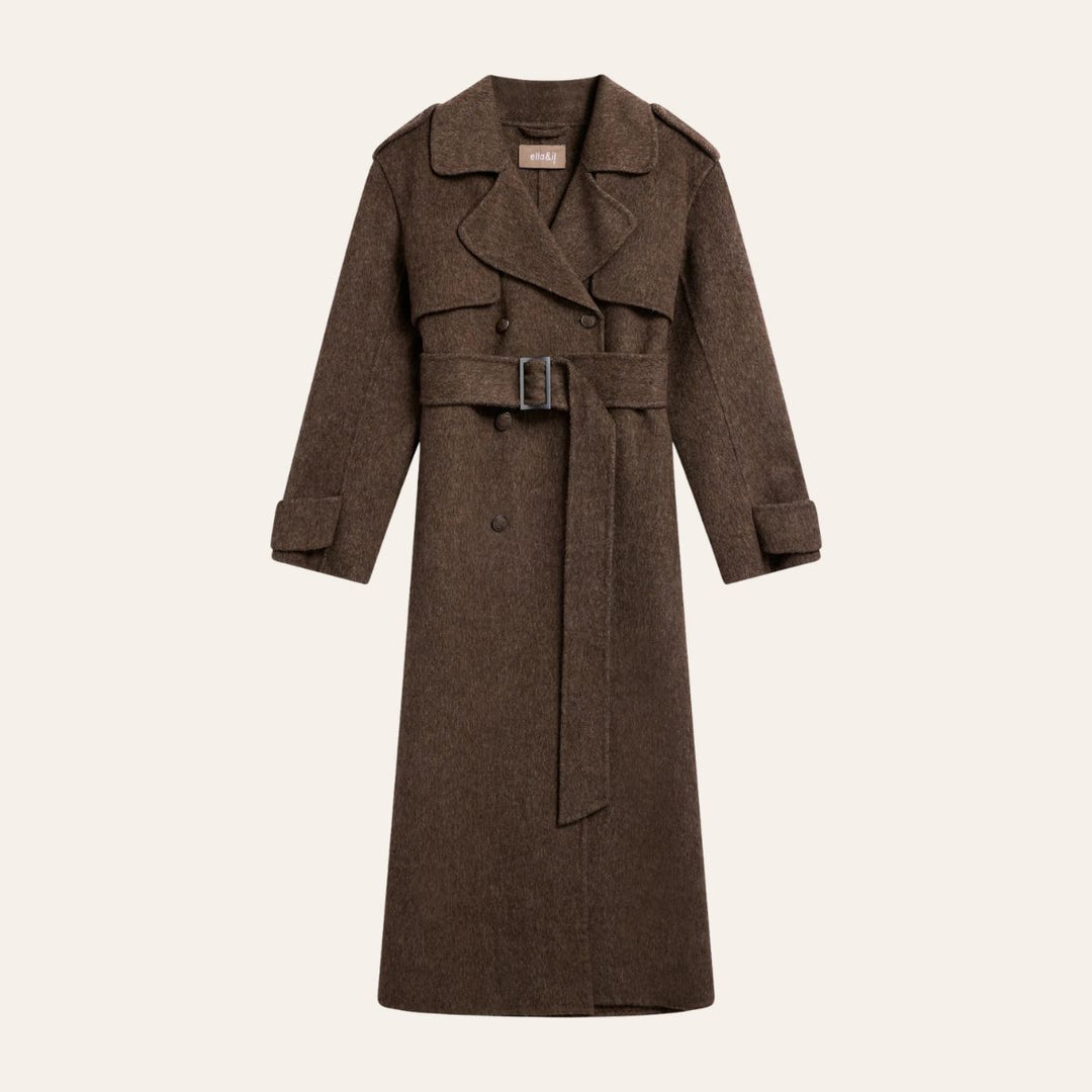 ELLA & IL Yua Coat Dark Brown