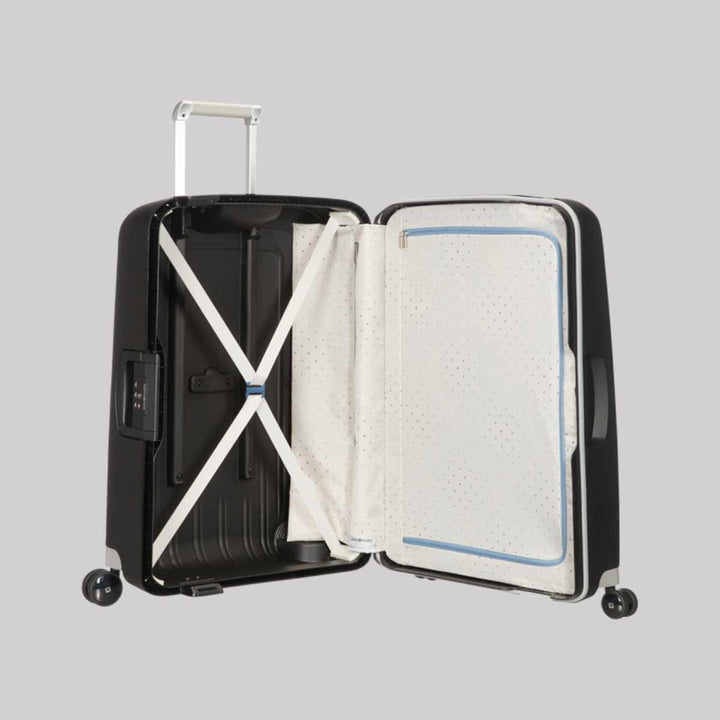 Samsonite S'CURE Spinner 75cm Svart