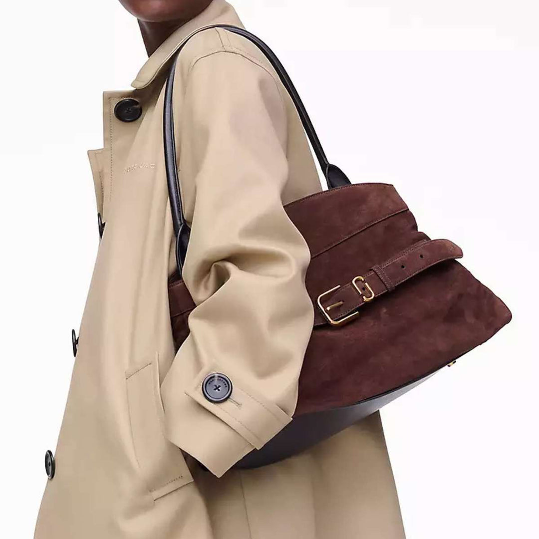 Marc Jacobs The Satchel Suede Dark Brown