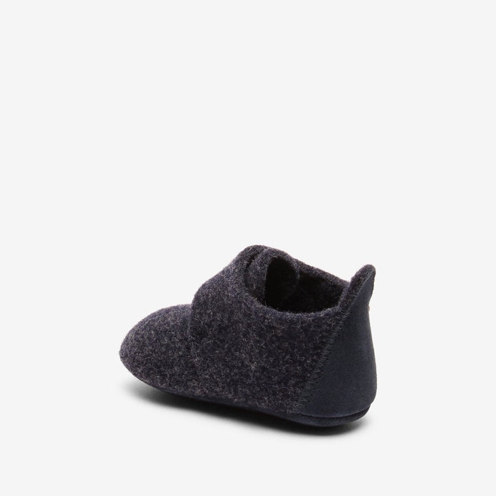 Bisgaard Tøfler Ull Navy B