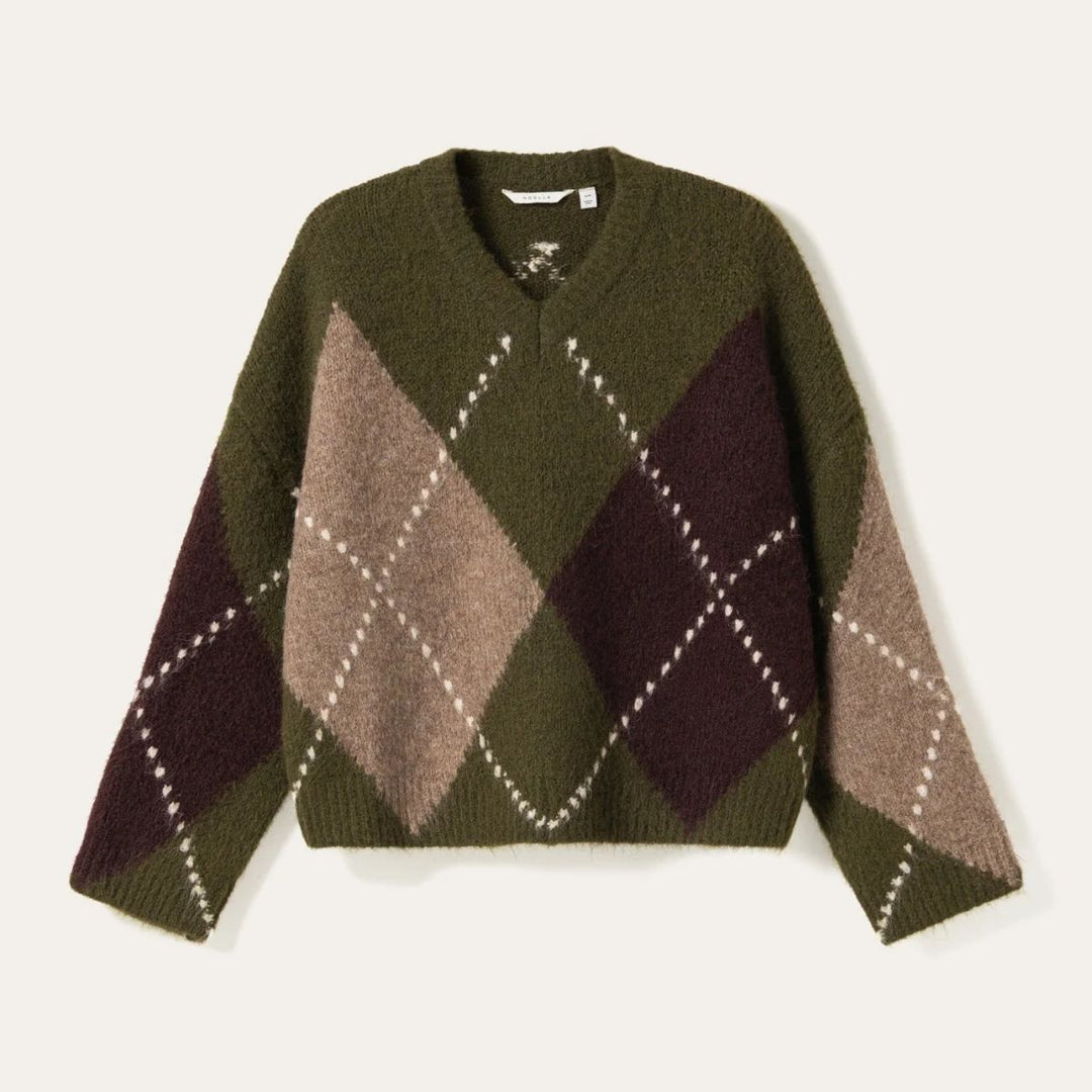 Noella Lai Knit Avocado Green Mix