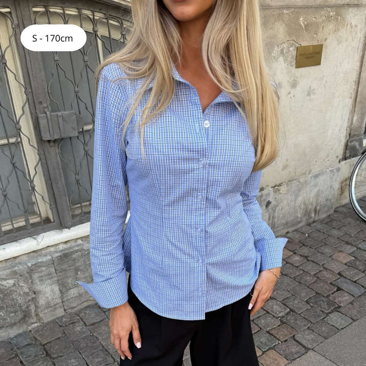 BYIC SiljeIC Shirt Blue White Checks