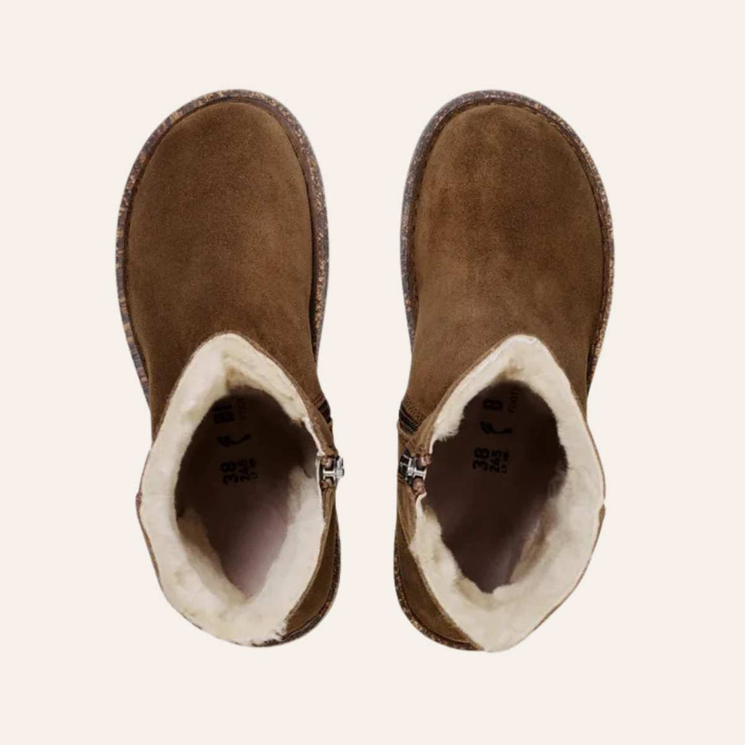 Birkenstock Uppsala Zip Shearling Dark Tea W