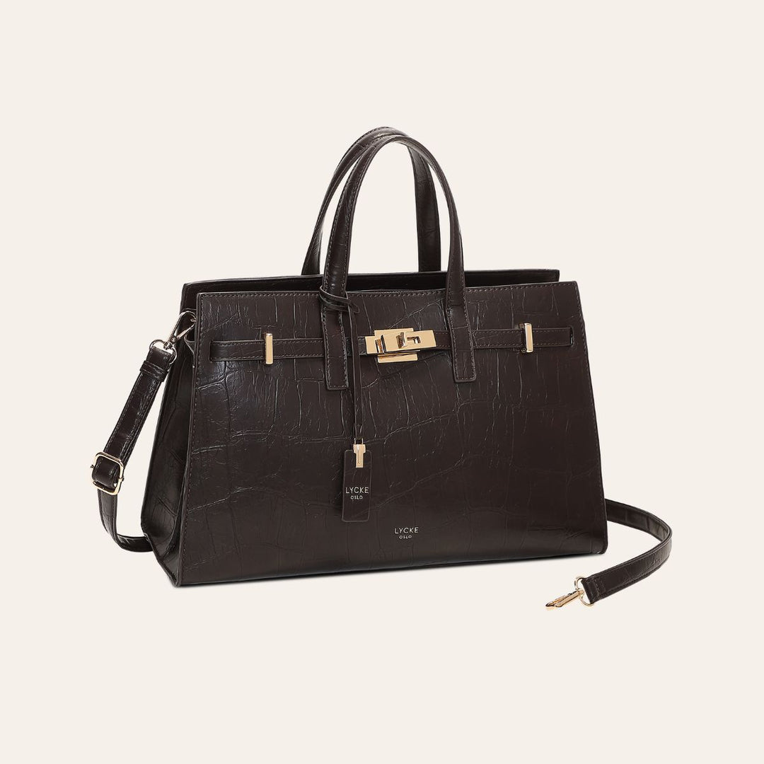 Lycke Askim Handbag CrocoBrown