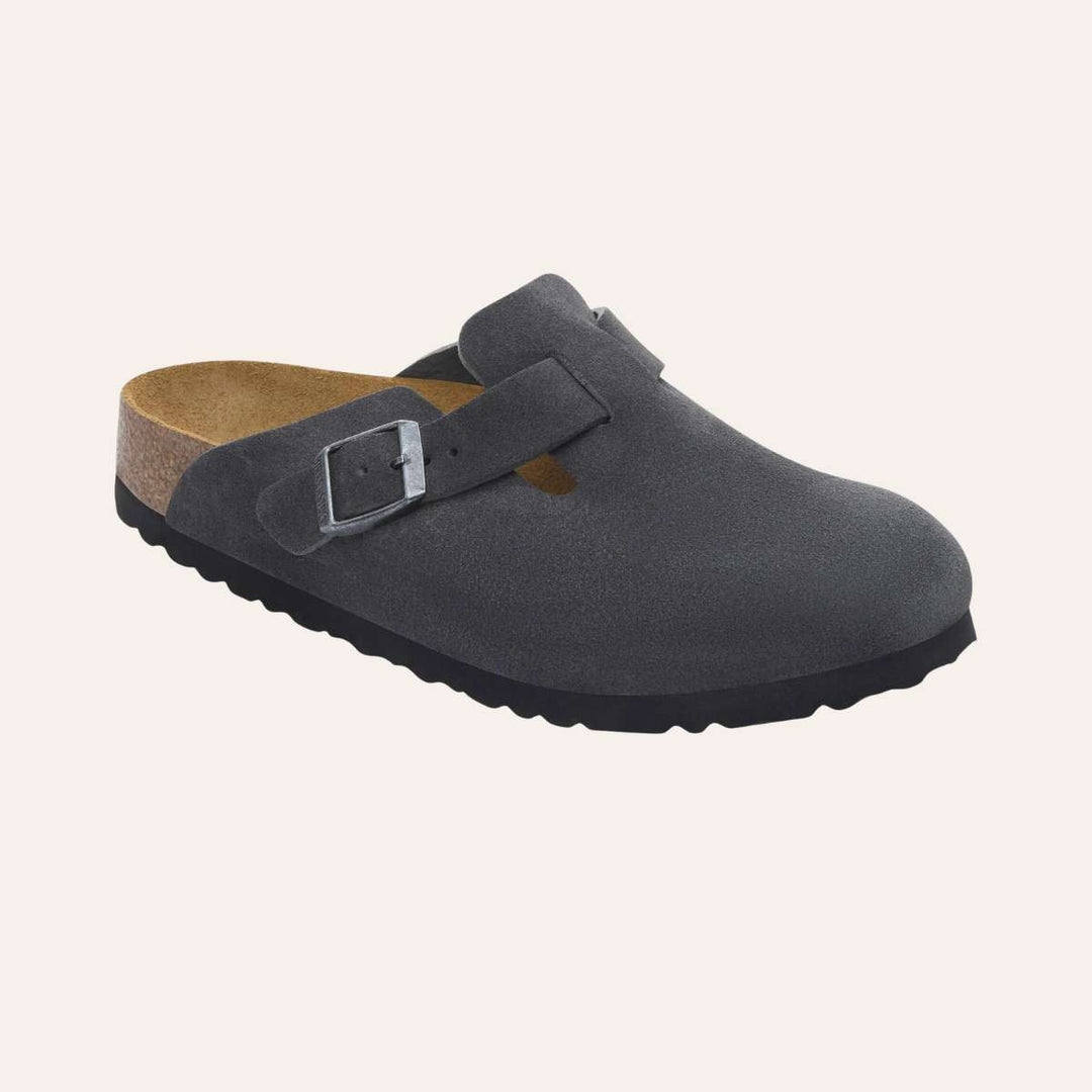 Birkenstock Boston Suede Leather Charcoal M