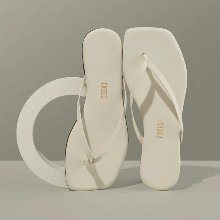 TKEES Square Toe Lily Cream