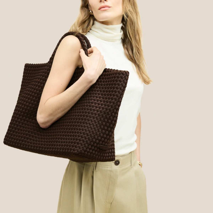 Naghedi St Barths Large Tote Chocolate