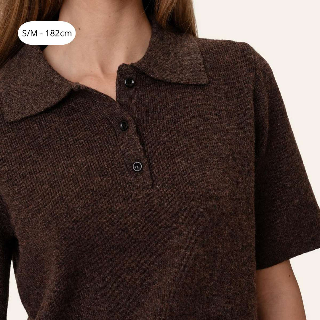 BYIC MorganIC SS Polo Dark Brown