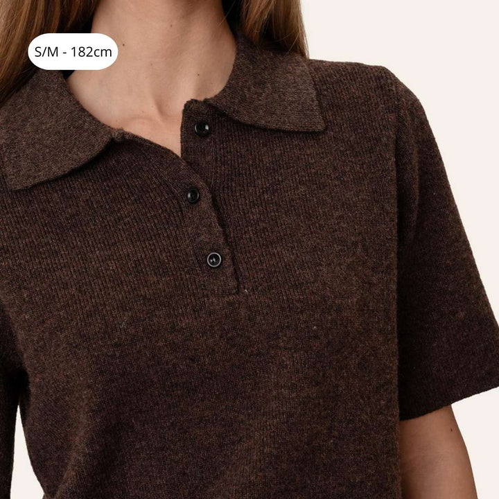 BYIC MorganIC SS Polo Dark Brown