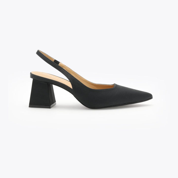 Roberto Rosso Pia Sling-Back Satin Black W
