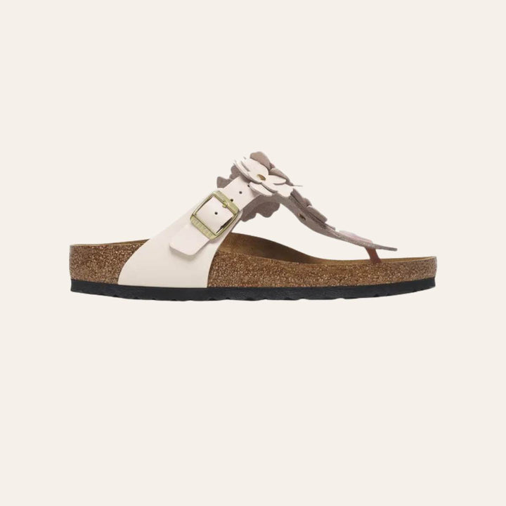Birkenstock Gizeh Flowers Leather Light Rose W