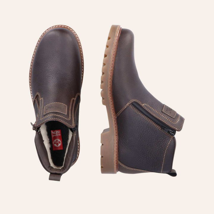 Rieker Tex Vintersko m/Lammeull Brun M