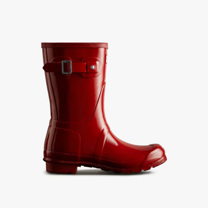 Hunter Original Short Gloss Støvler Military Red W