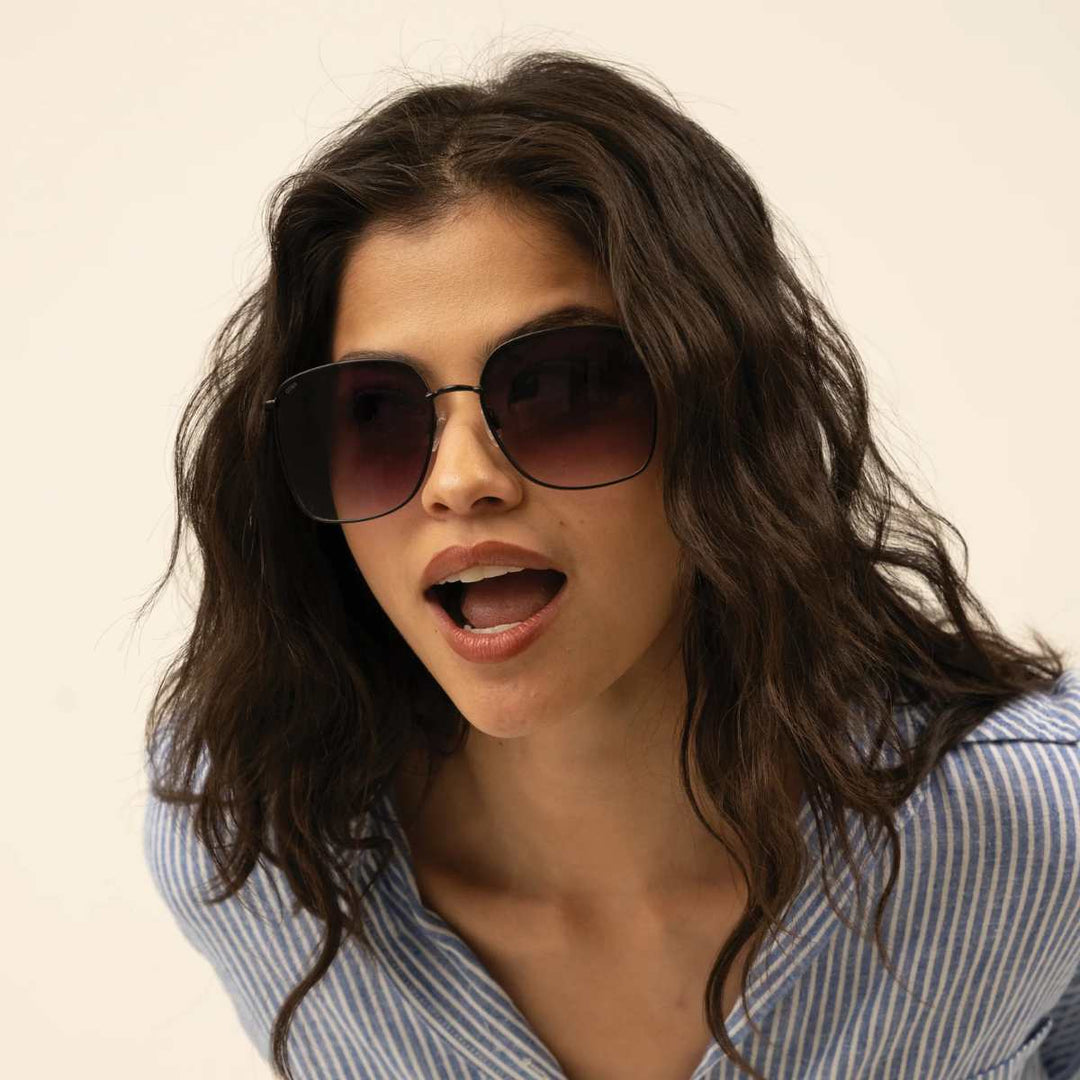 Otra Solbrille Florence Black/Smoke Fade