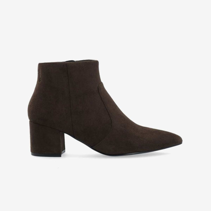 Bianco Biadevived Ankle Boot Suede Dark Brown W